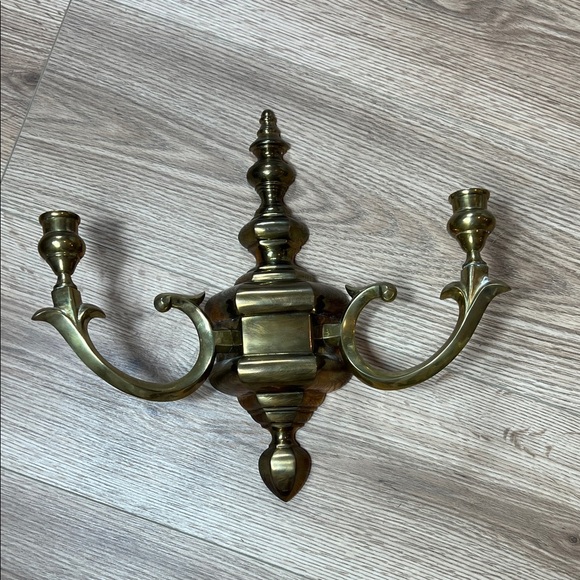 Vintage Elegant Brass Wall Sconces Set of 2 The Import Collection India - Picture 3 of 12